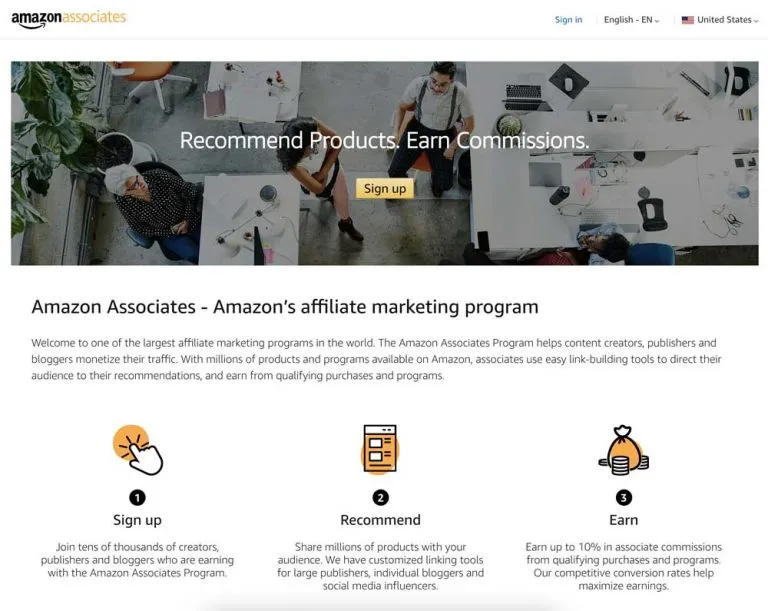 Amazon program screenshot 1