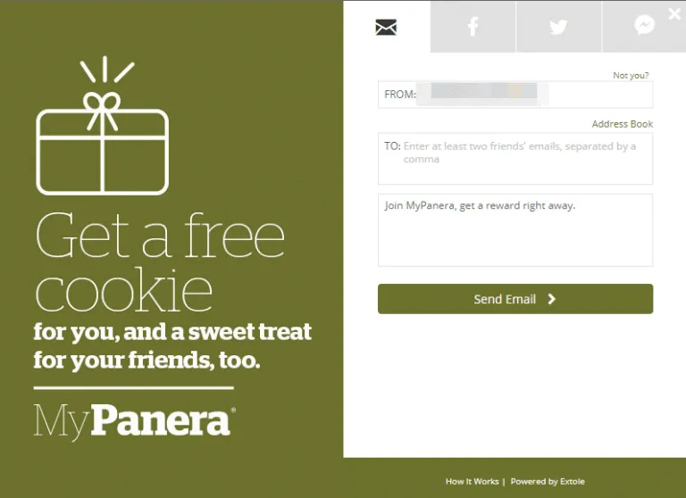 Panera Bread program screenshot 1