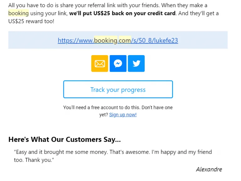 Booking.com program screenshot 1