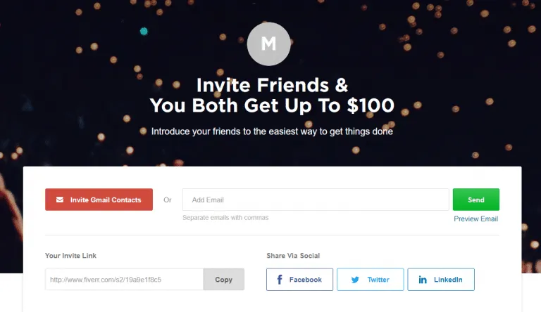 Fiverr program screenshot 1