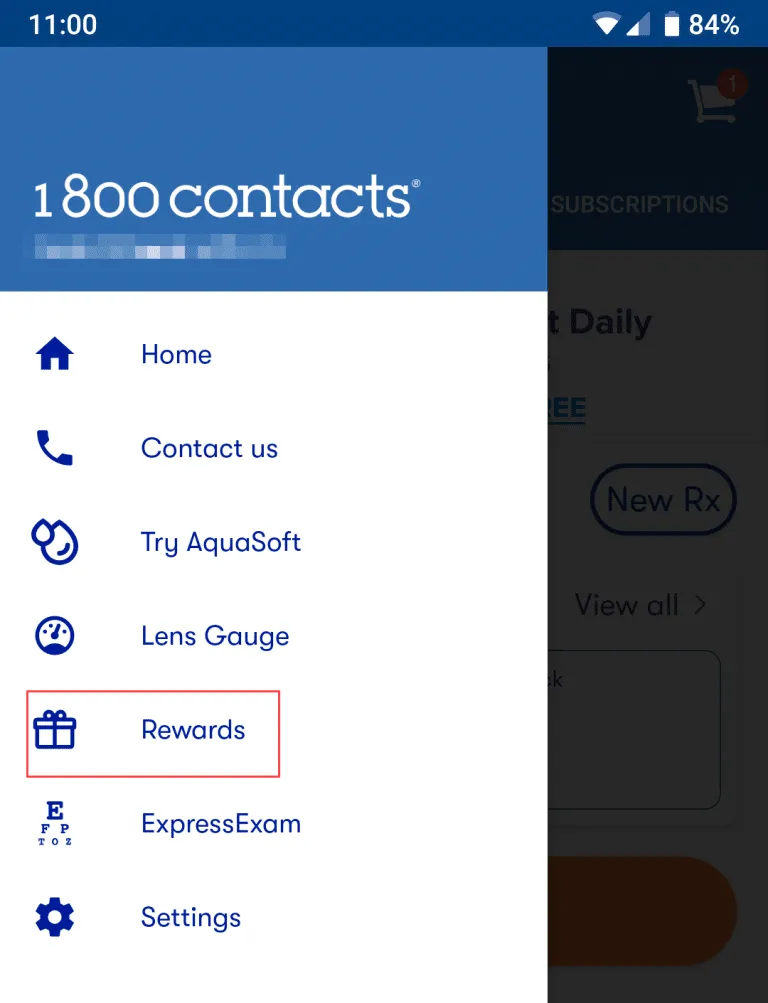 1-800 Contacts program screenshot 1