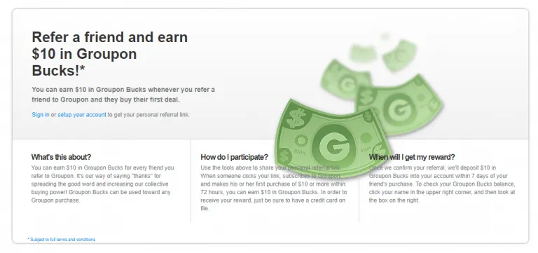 Groupon program screenshot 1