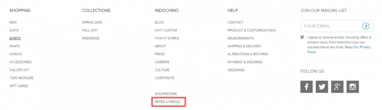 Indochino program screenshot 1