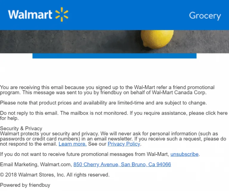 Walmart Grocery program screenshot 1