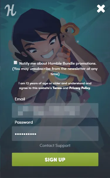 Humble Bundle program screenshot 2