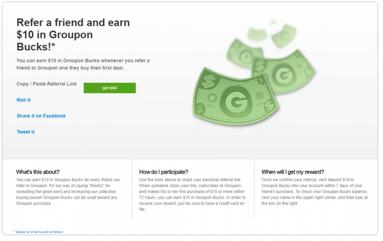 Groupon program screenshot 2
