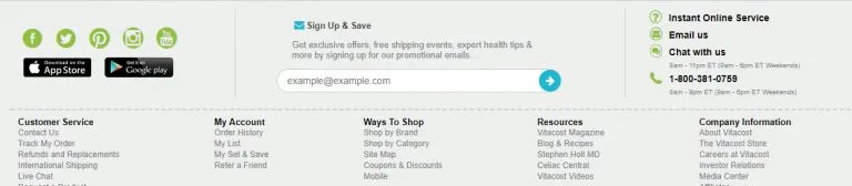 Vitacost program screenshot 2