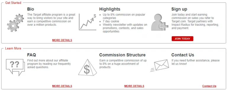 Target program screenshot 2