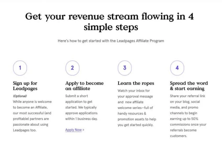 Leadpages program screenshot 2