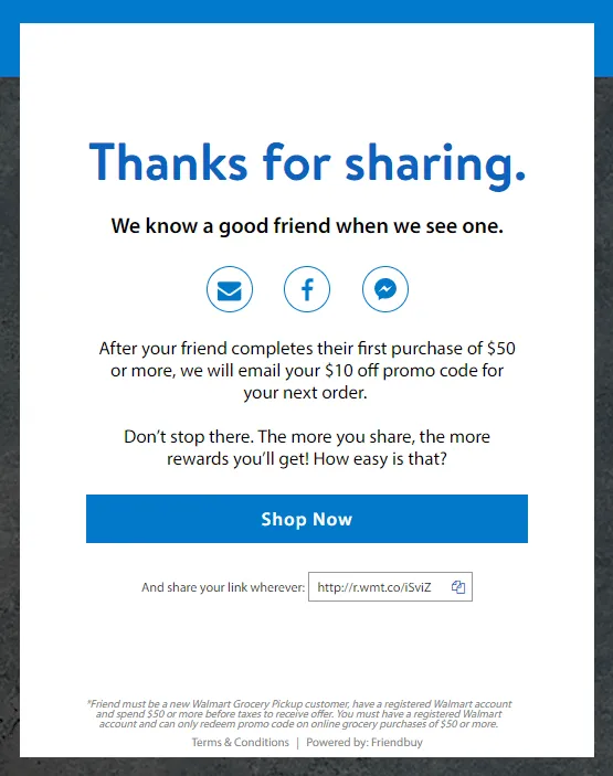 Walmart Grocery program screenshot 2
