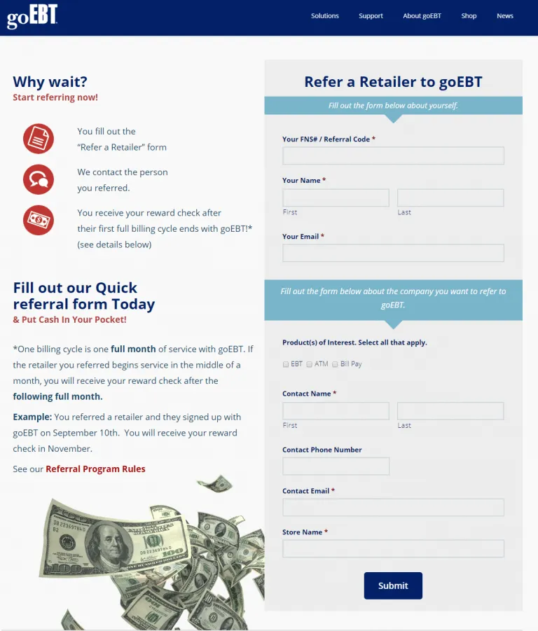 Go EBT program screenshot 2