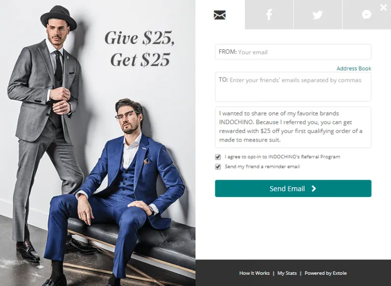 Indochino program screenshot 2