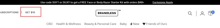Brandless program screenshot 3