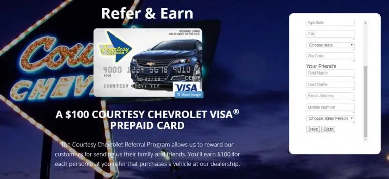 Courtesy Chevrolet program screenshot 4