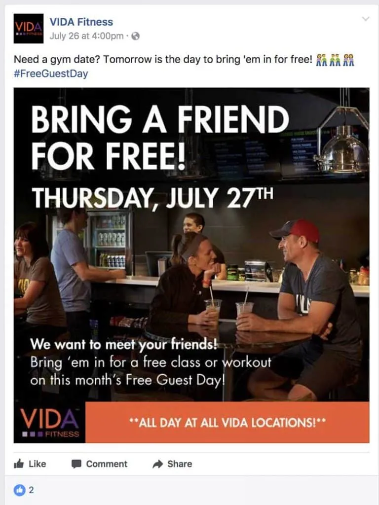 Vida Fitness program screenshot 4