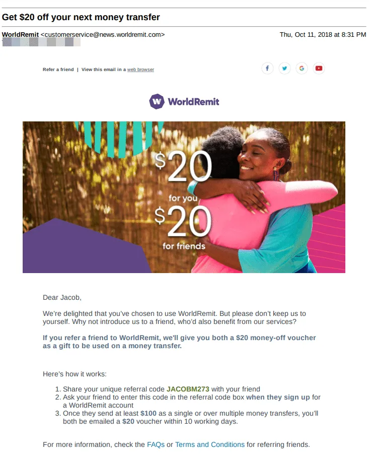World Remit program screenshot 5