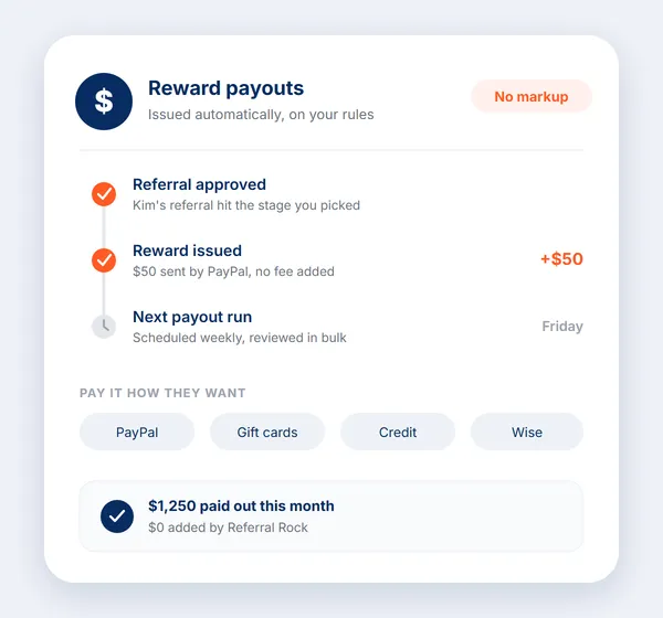 Automated reward payouts