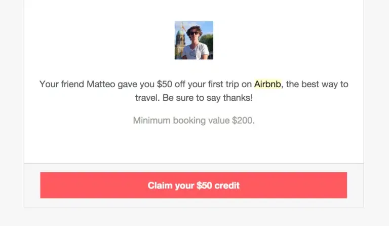 your friend gave you airbnb credit