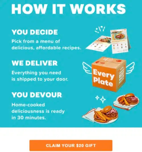 everyplate referral message a