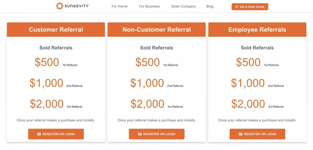 solar referral fee example