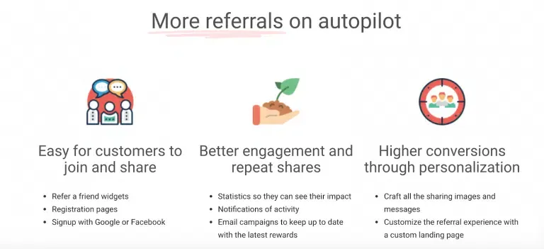 referral rock customer referral system. customer referral channel. software referral platform. shopify website. wordpress compatible customer referral program. user-friendly platform.