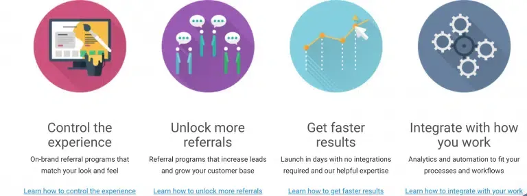 shopify website customer referral program. wordpress compatible. lead generation software. result-based lead generation. affordable lead generation program. user-friendly program