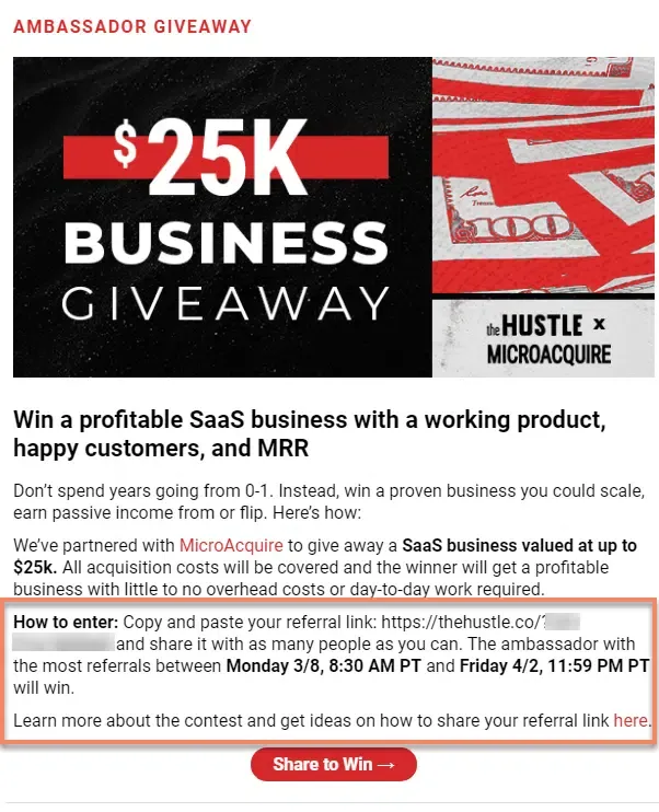 hustle contest