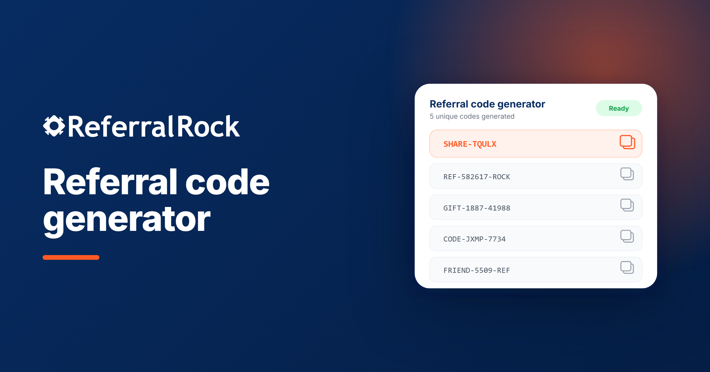 Referral Code Generator [One-Click] - Referral Rock