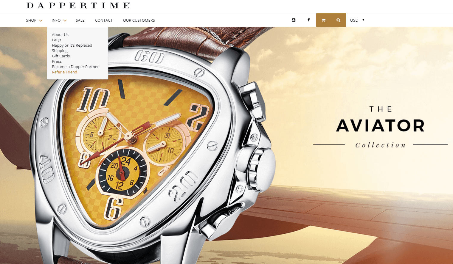 dappertime landing page