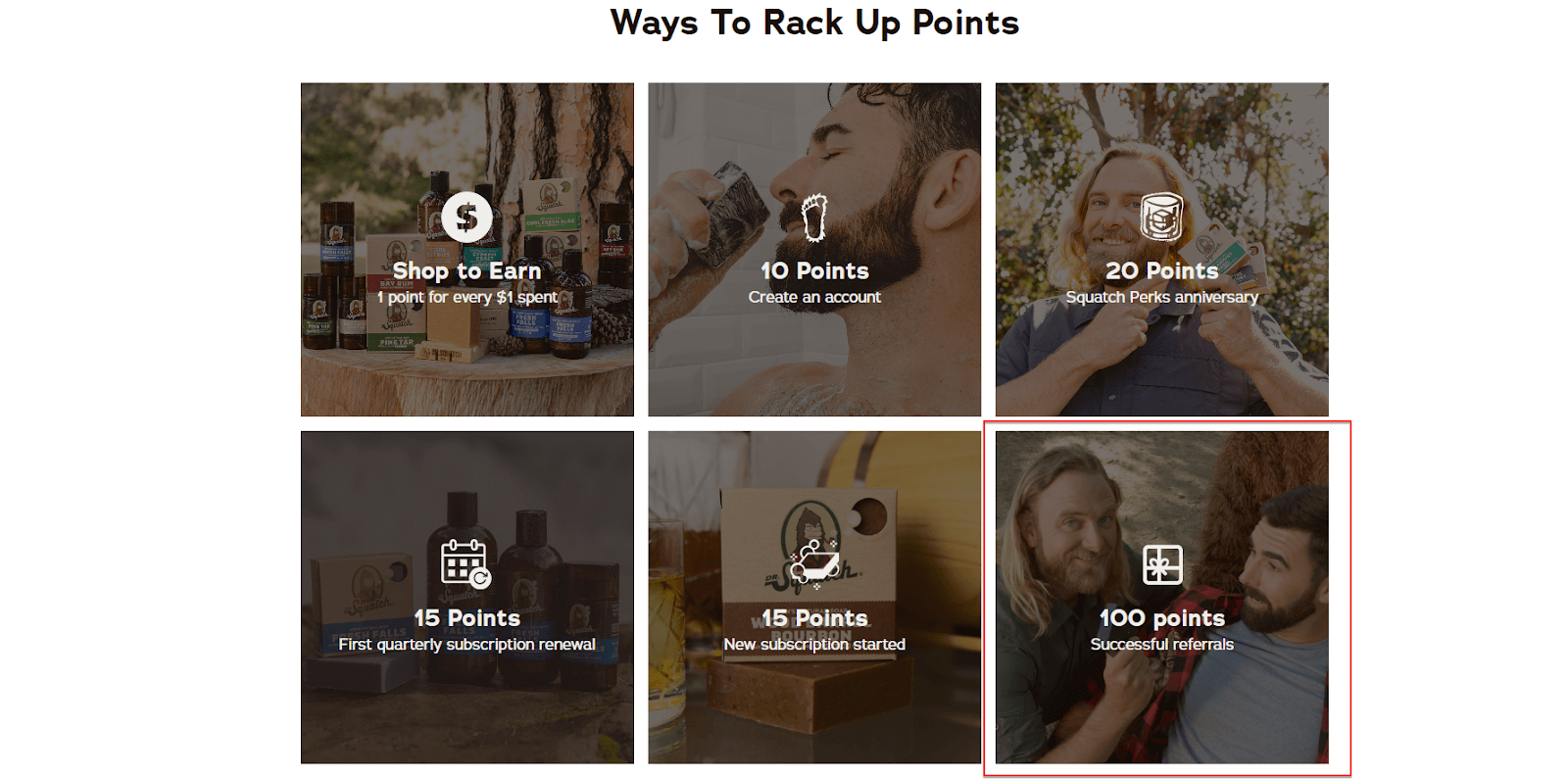 rack up points