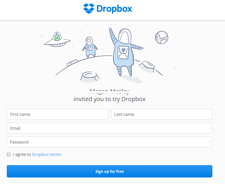 Dropbox referral program