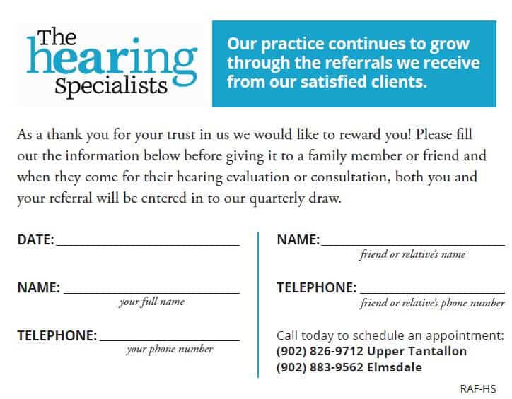 hearing specialist referral