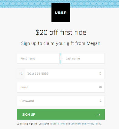 Uber referral program