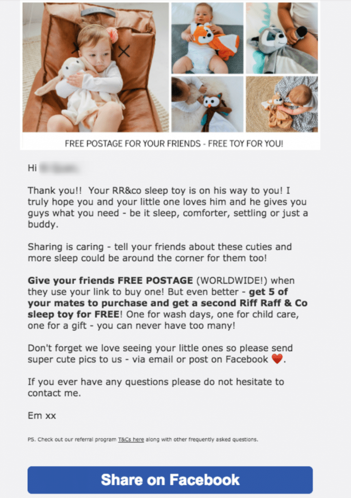 riff raff & co referral email