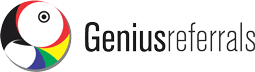 Genius Referrals website logo - a referral software
