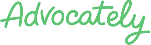 Advocately website logo - a referral software