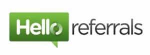 Hello Referrals website logo - a referral software