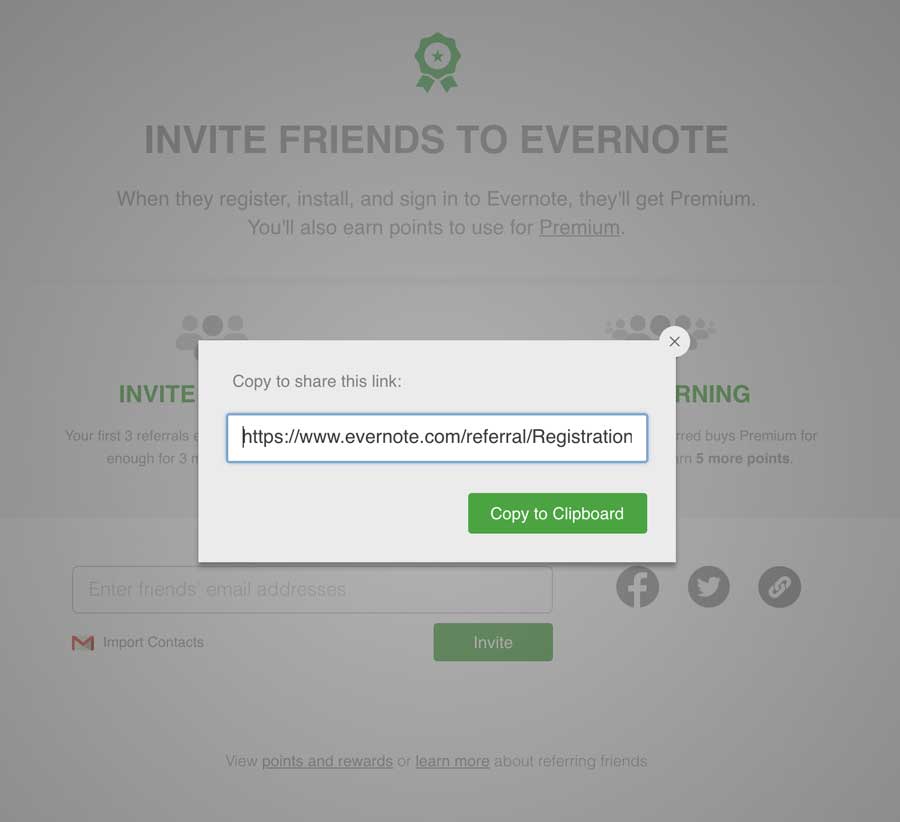 evernote premium code