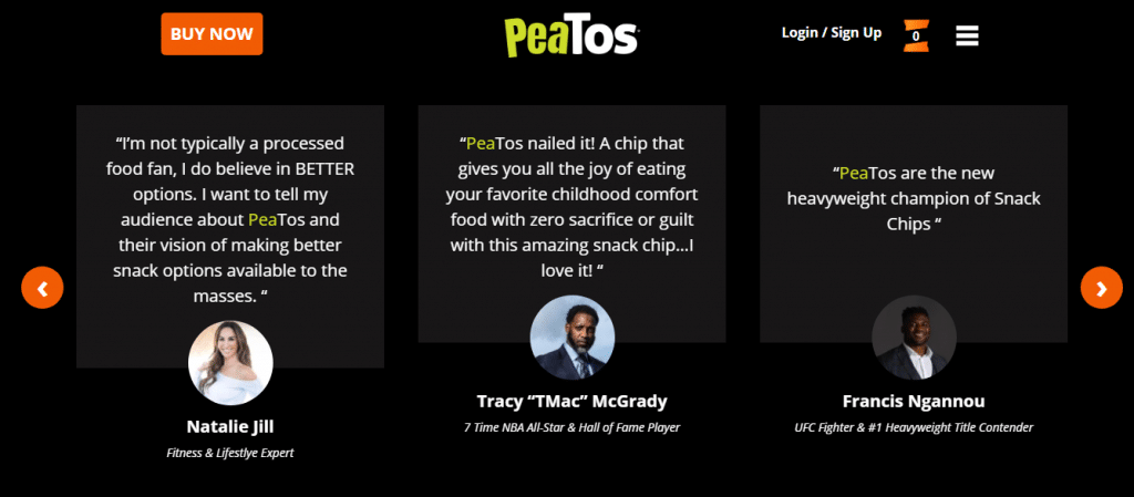 peatos testimonials