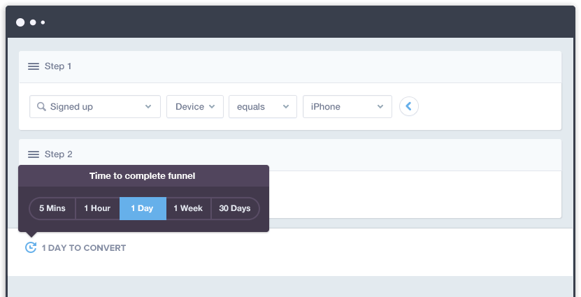 mixpanel feature of the time it takes for you to get a sales analytics