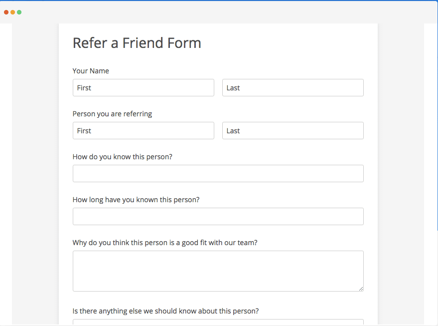 Forms friends