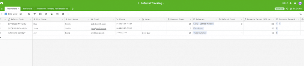 Patient Tracking Excel Template from referralrock.com