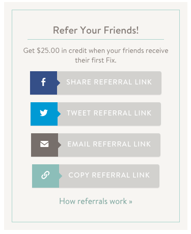 refer your friend social media links examples