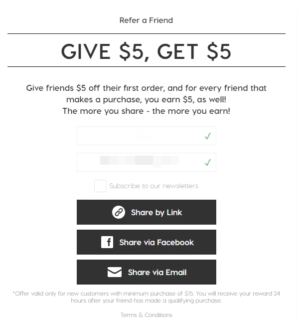 using a referral program