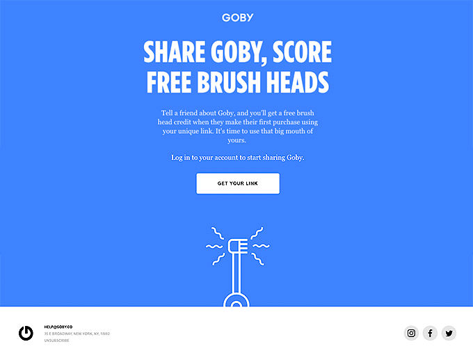Goby referral email