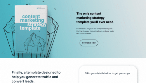 content marketing strategy template