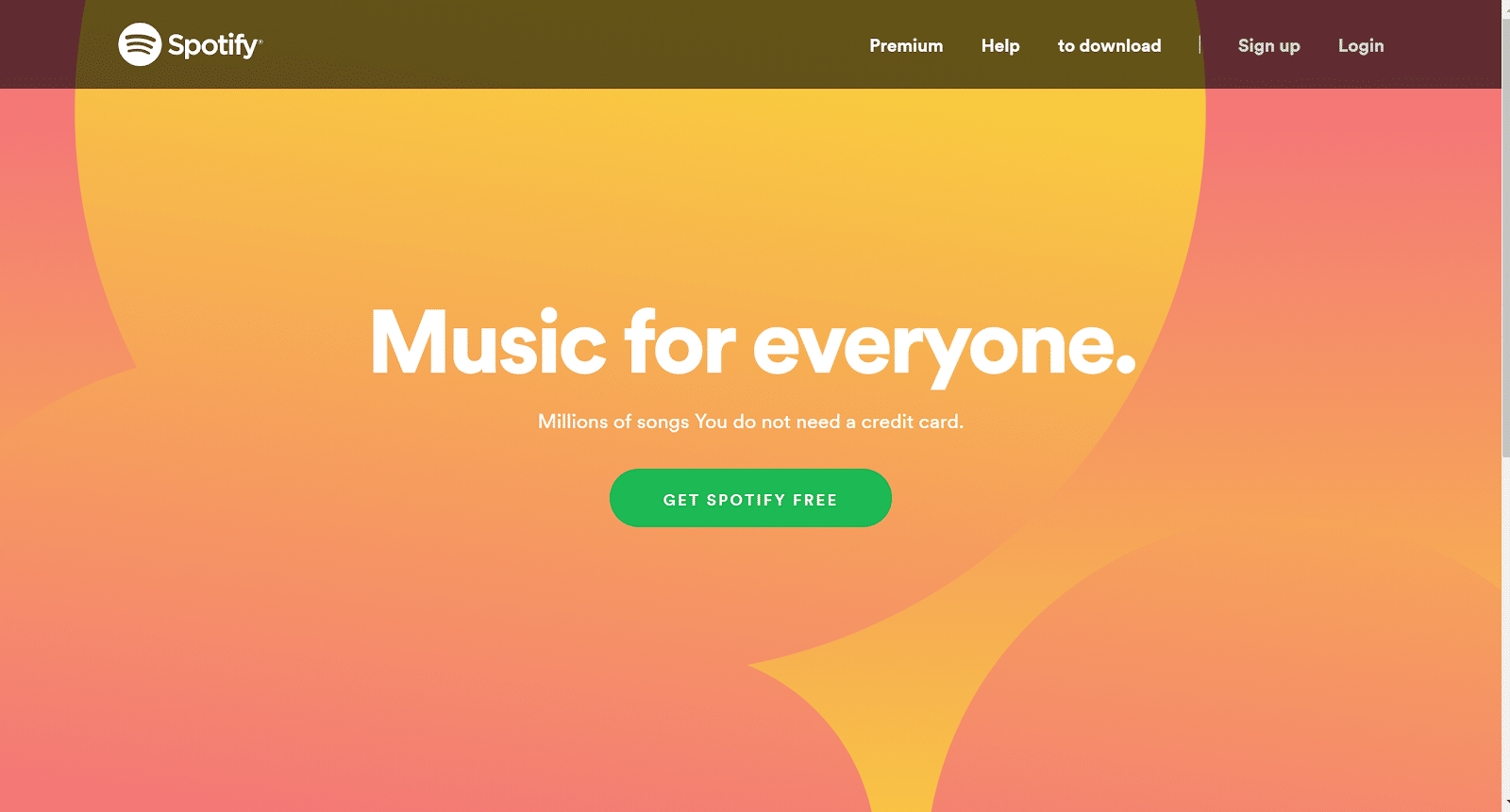 Music for everyone Spotify premium free trial