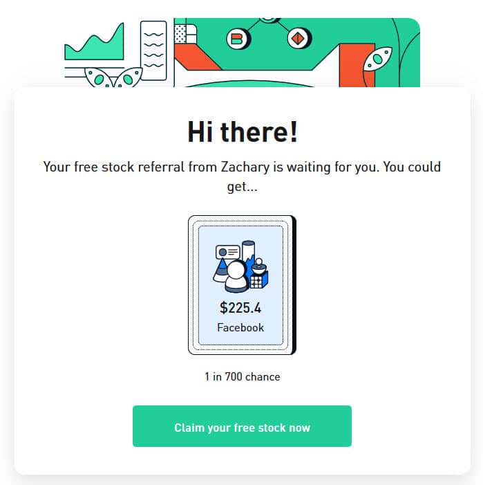 robinhood's referral fee in the form of free stock example