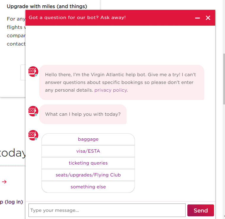 virgin airlines live chat