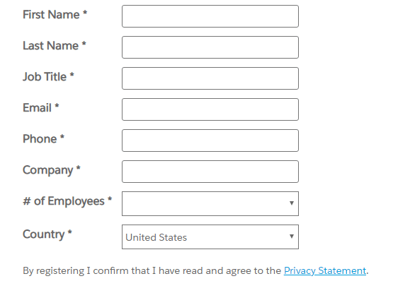 lead form example: b2b lead generation tips